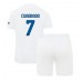 Tanie Strój piłkarski Inter Milan Juan Cuadrado #7 Koszulka Wyjazdowej dla dziecięce 2023-24 Krótkie Rękawy (+ szorty)